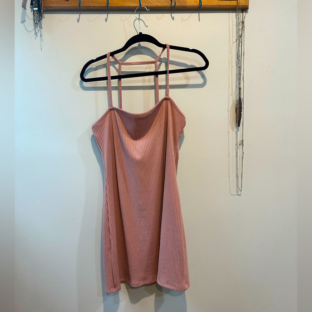 Light pink mini dress